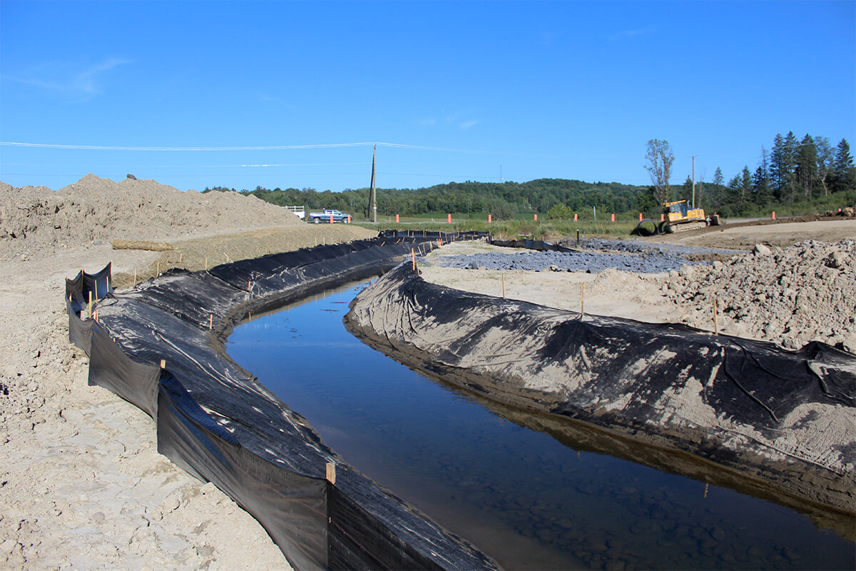Drainage, canalisation et dérivation de cours d’eau - Environnement - Terraquavie Environnement & Géosynthétiques